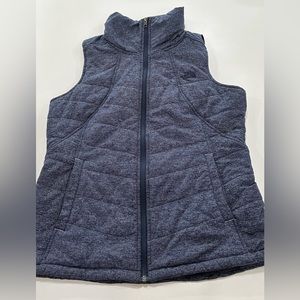 The north face women’s quilted vest large navy